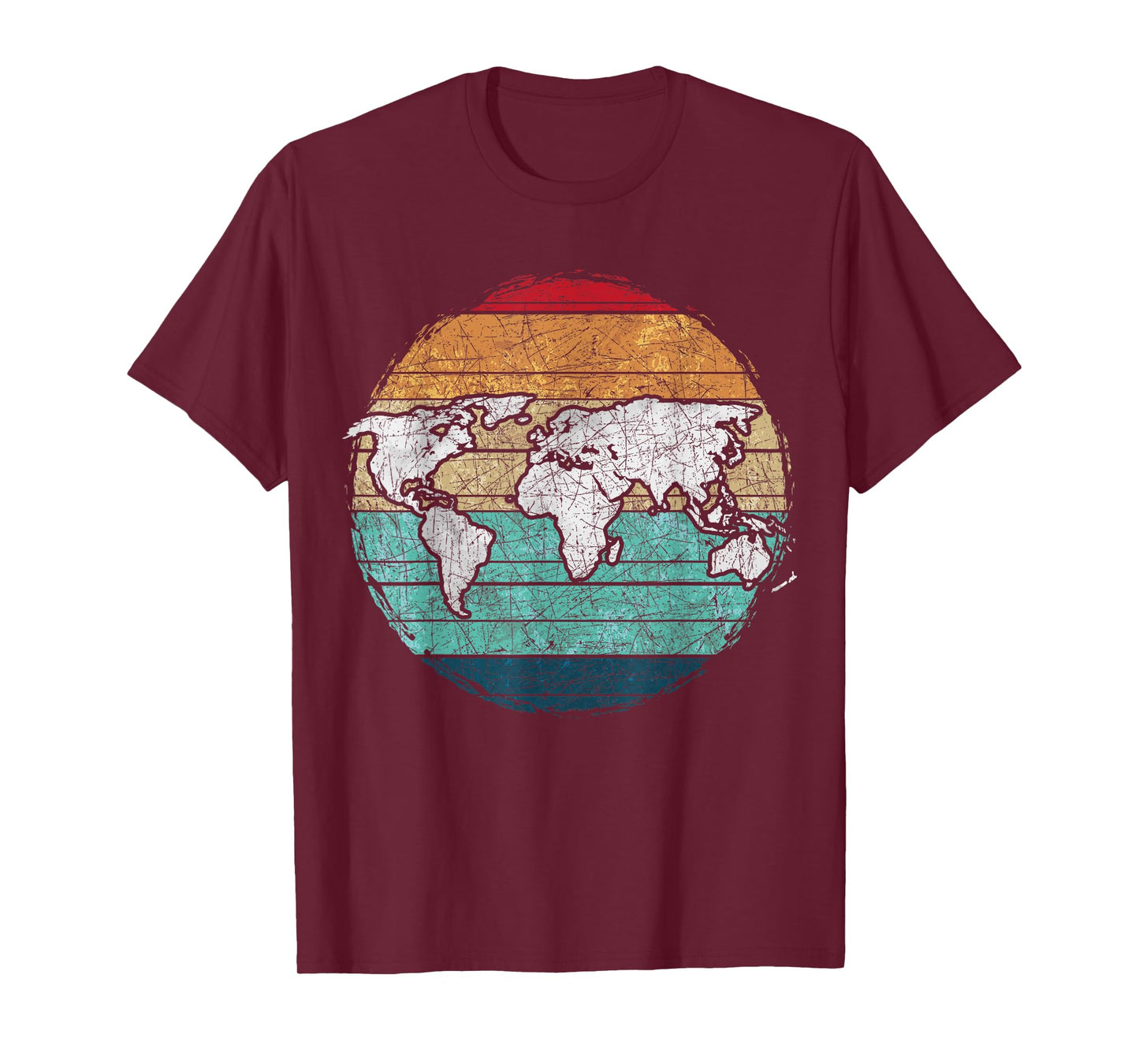 Retro World Map T-Shirt