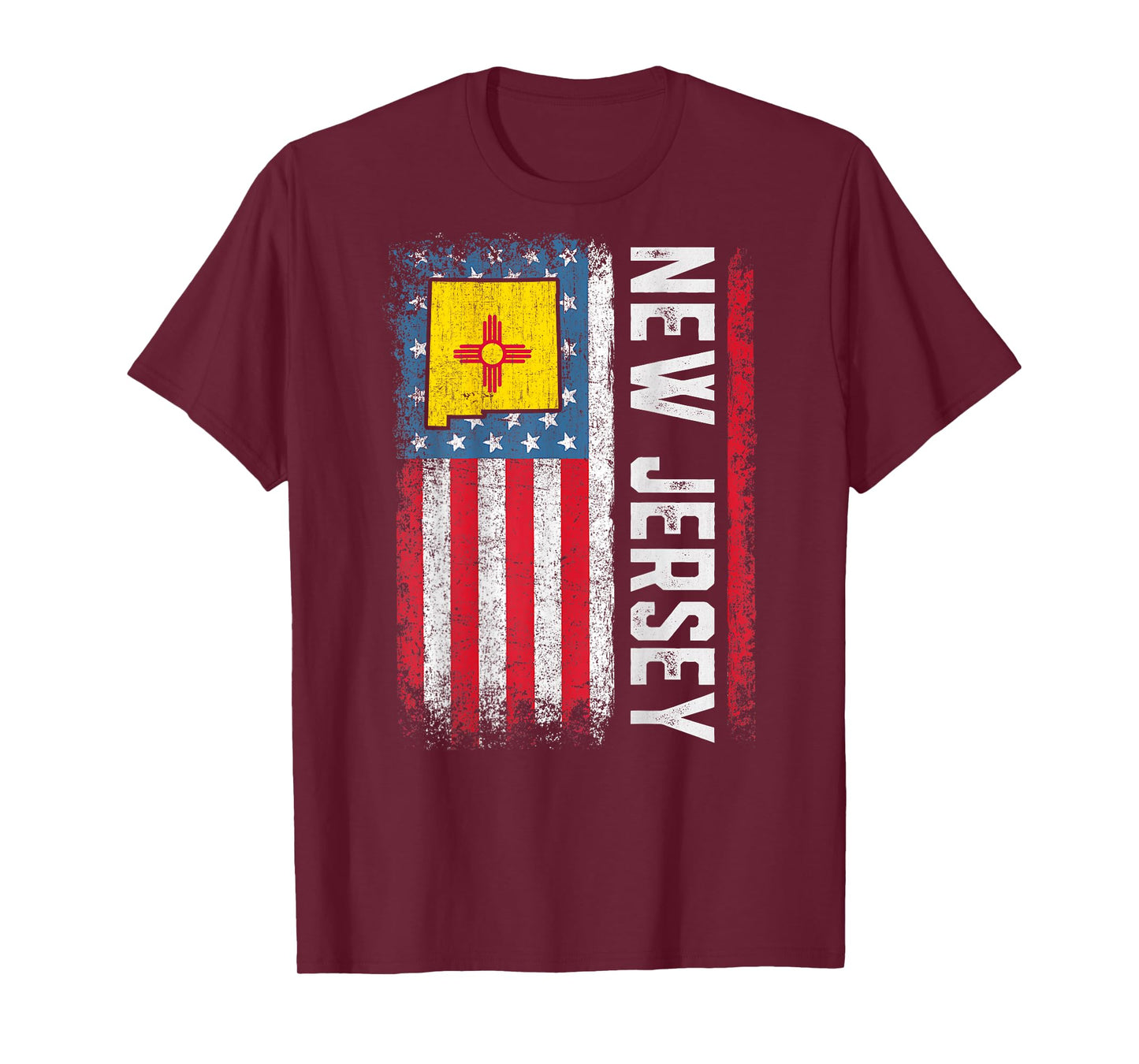 Vintage New Mexico State USA Flag Shirt New Mexico (On Back) T-Shirt