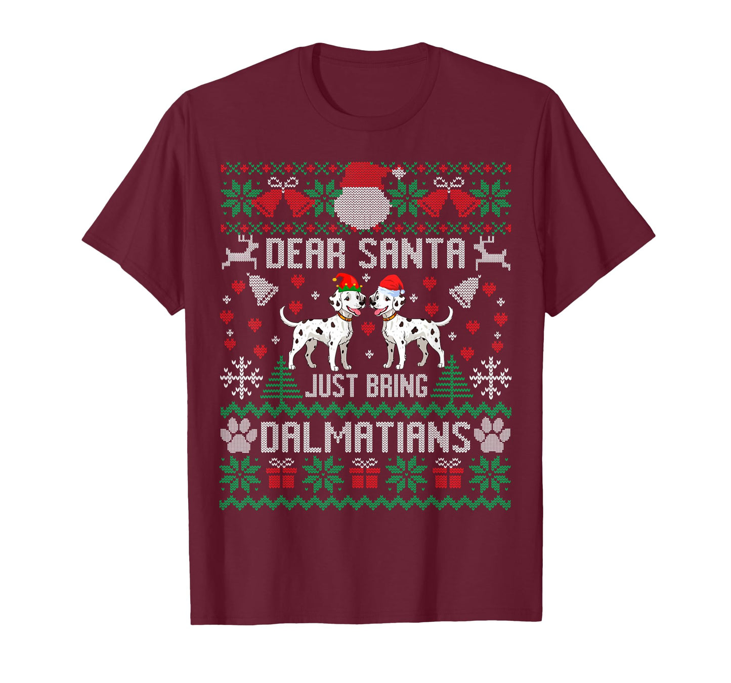 Dalmatians Dog Lover Funny Ugly Xmas Sweater Gifts T-Shirt