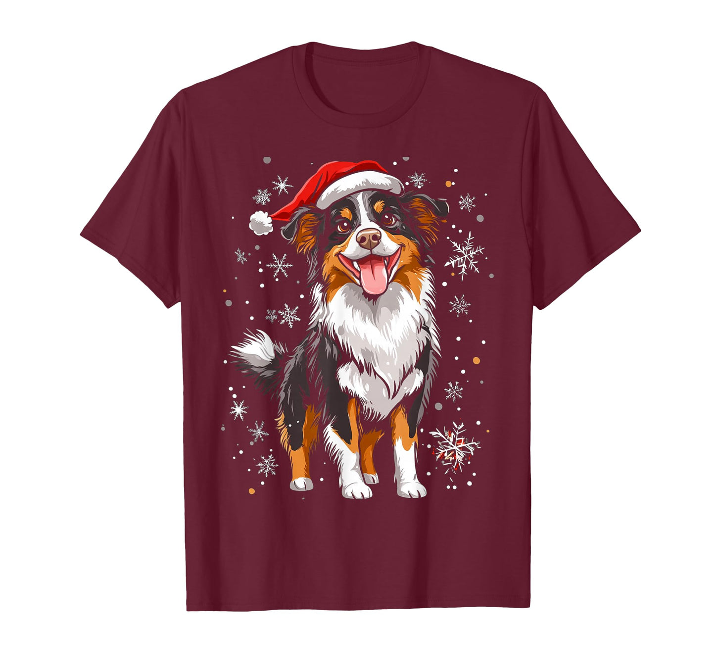 Australian Shepherd Christmas Dog T-Shirt