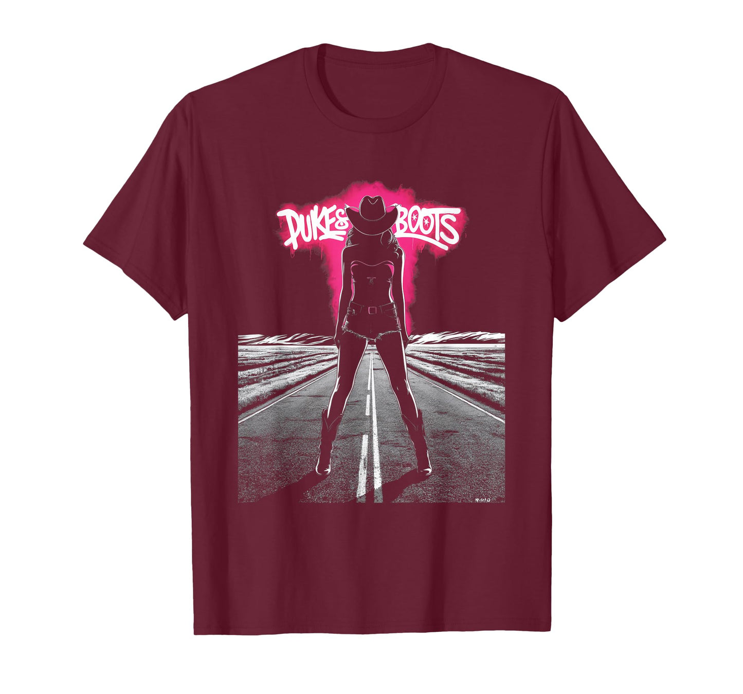 Dukes And Boots Cool Daisy Cowgirl Chick T-Shirt
