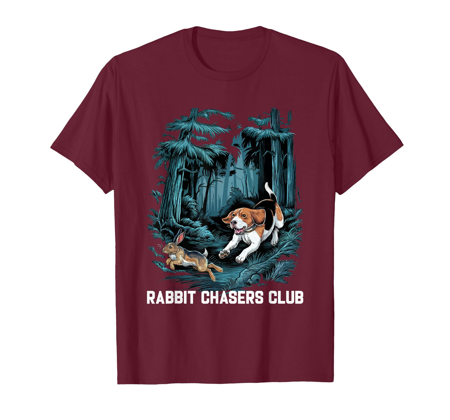 Dog Hunting Rabbit Chaser Beagle Hunter Men Women T-Shirt