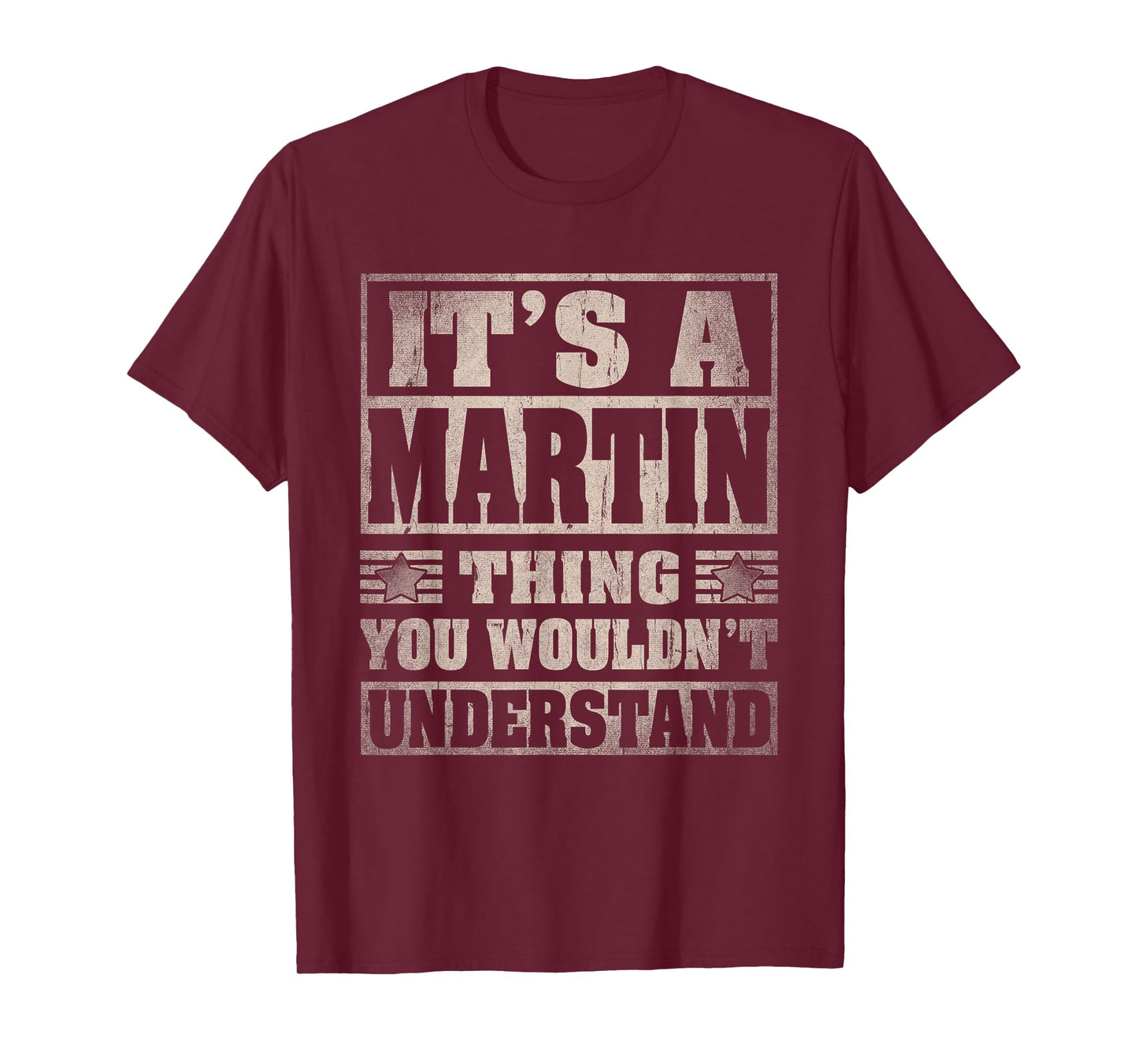 Martin Last Name Shirt It's A Martin Thing T-Shirt