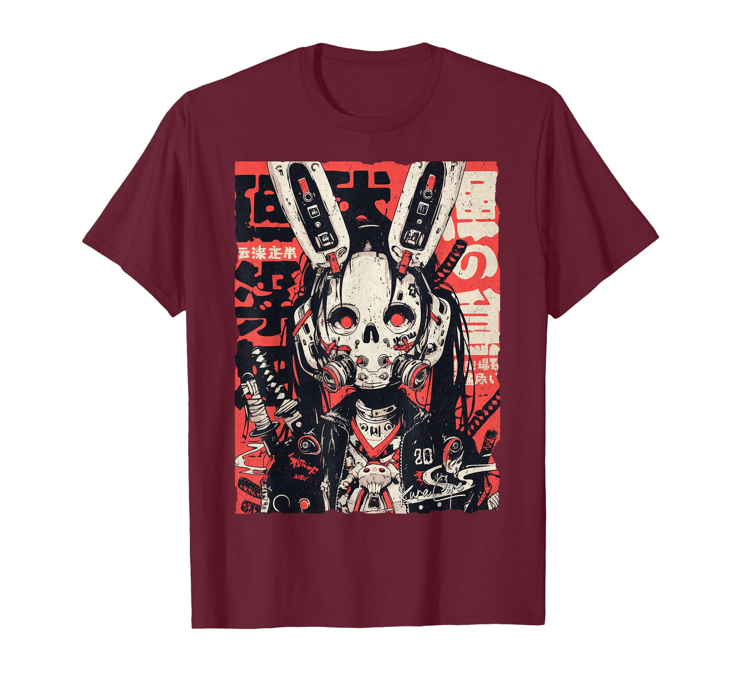 Japan Streetwear Cyberpunk Y2K Techwear Retro Manga Anime T-Shirt