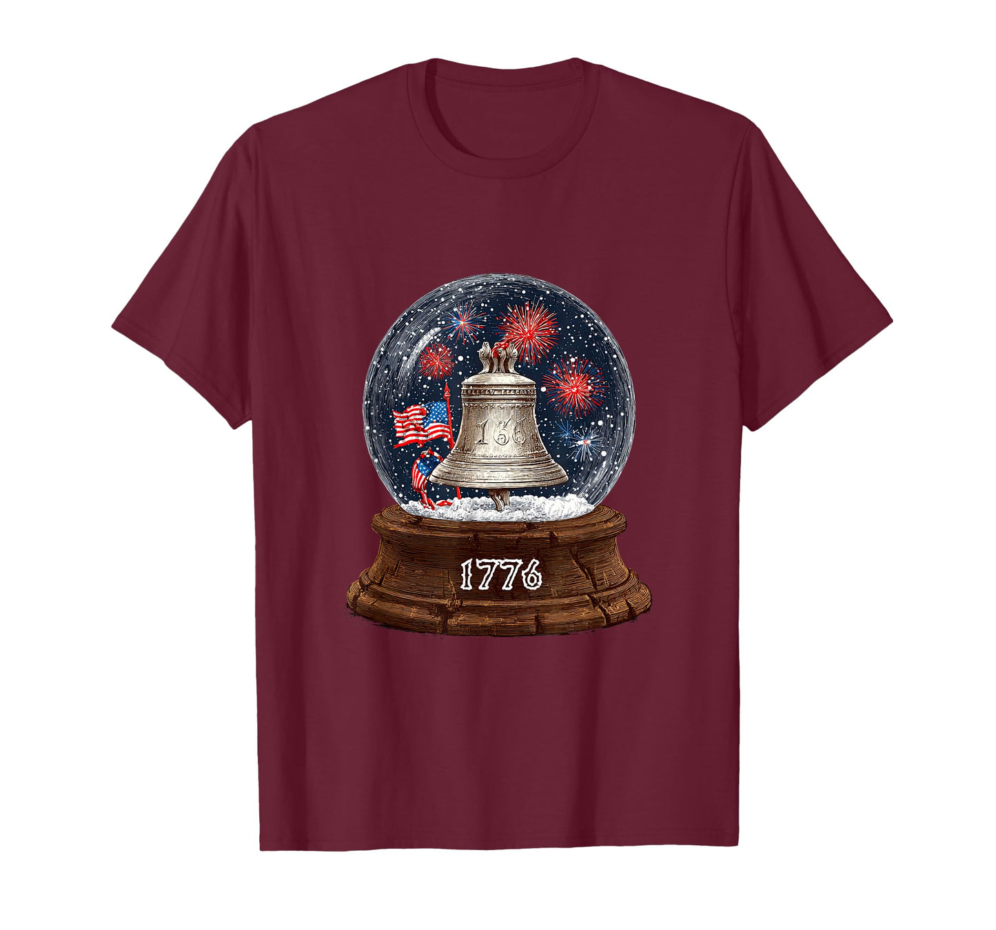 Liberty Bell for Freedom Snow Globe Lovers T-Shirt