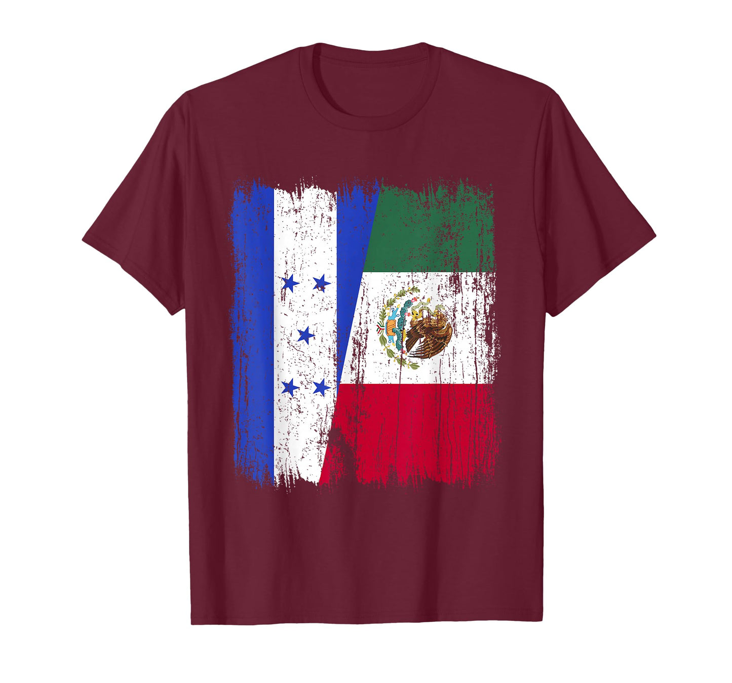 Honduras Mexico Half Flag Honduran Mexican Heritage T-Shirt