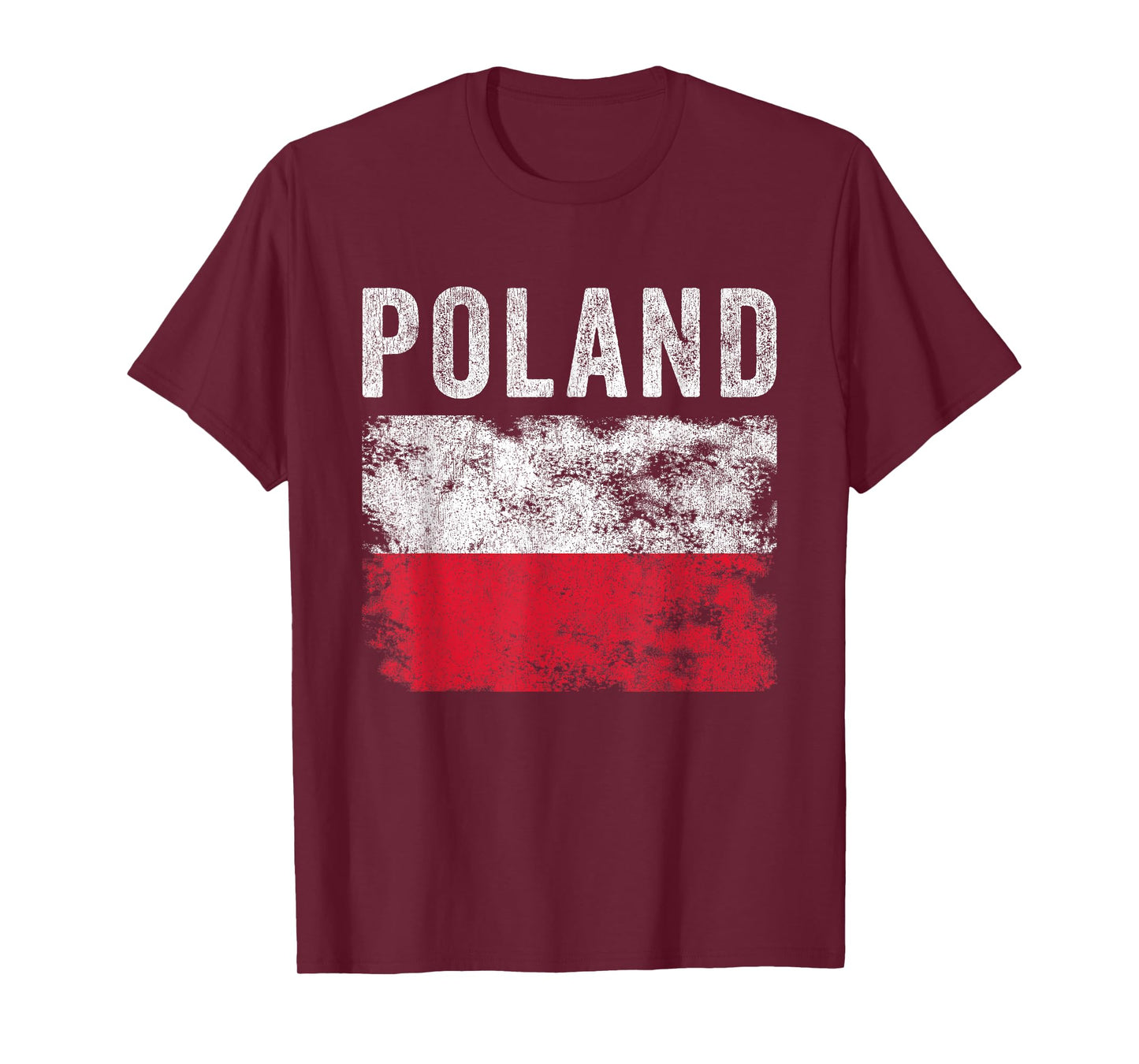 Poland Flag Distressed - Men Women Kids - Polish Flag T-Shirt