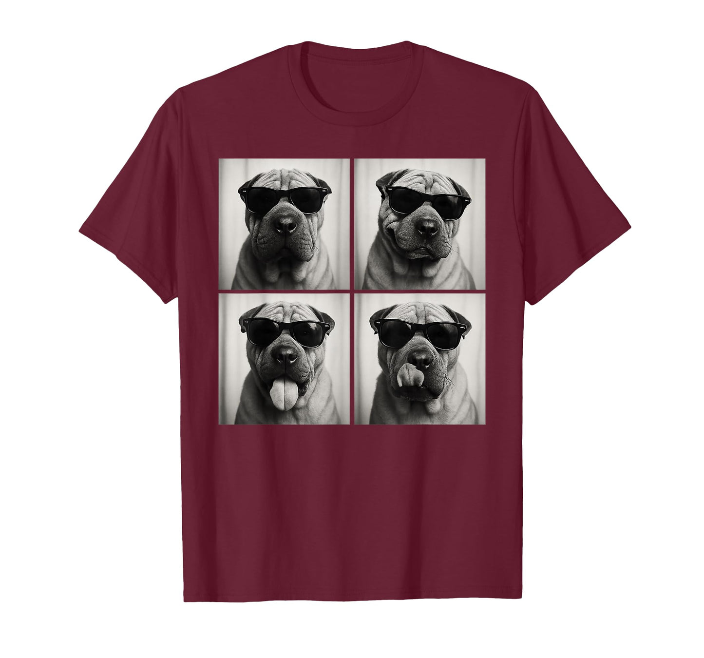 Funny Shar Pei Dog Lover Cute Sharpei Photo Booth T-Shirt