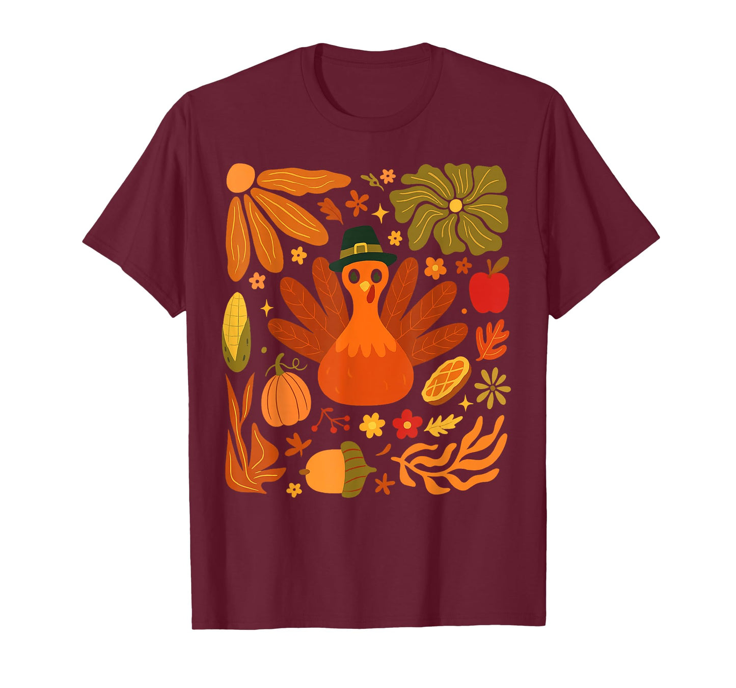 Turkey Pumpkin Season Thanksgiving Coquette Bow Funny Autumn T-Shirt