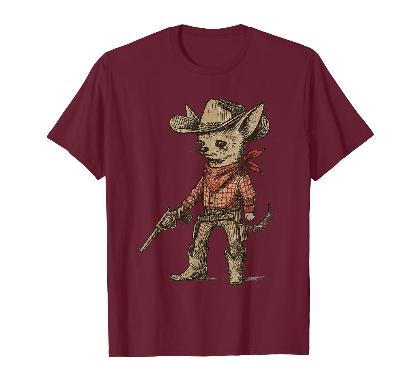 Cowboy Chihuahua Funny Western Cowboy Dog Lover T-Shirt