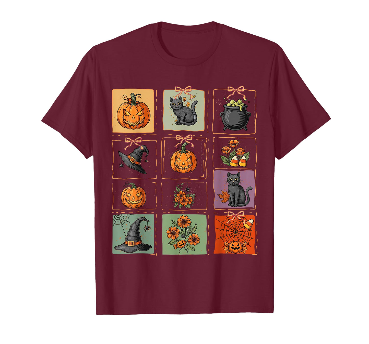 Spooky Season Floral Halloween Pumpkin Autumn Jack-o-lantern T-Shirt