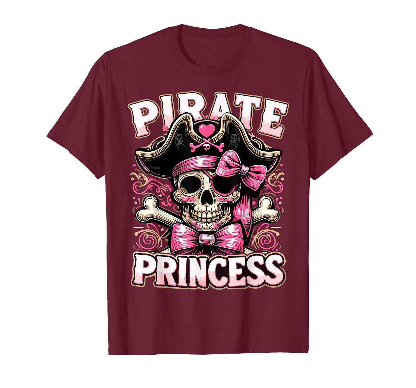 Funny Halloween Costume Pirate Princess Coquette Bow T-Shirt