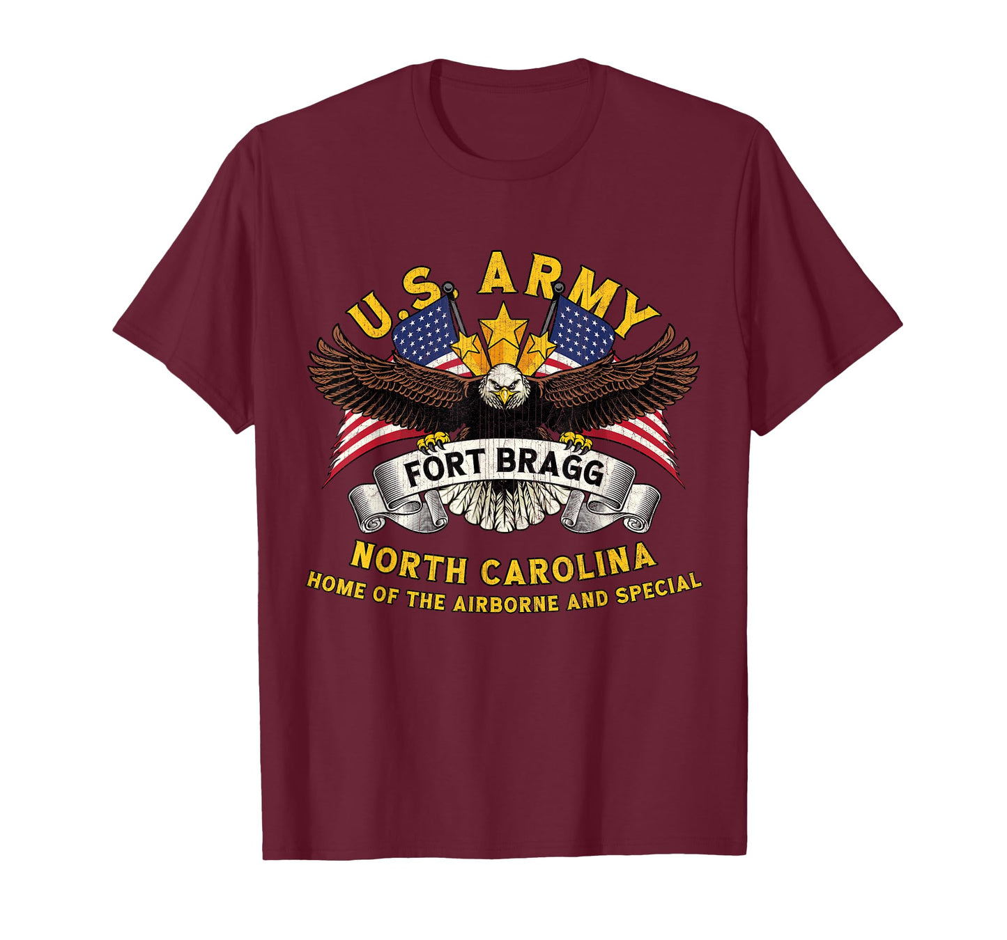Fort Bragg North Carolina NC Military Base Veterans Day Tee T-Shirt