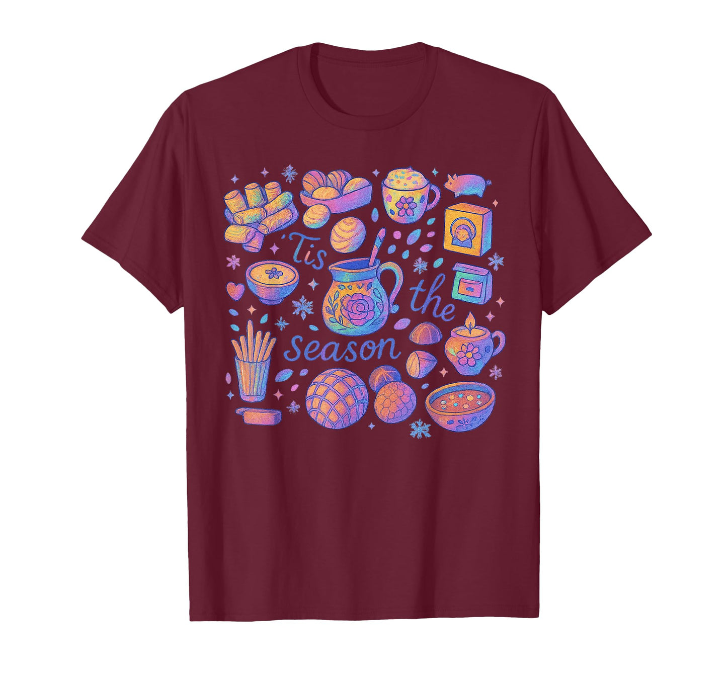 Funny Tis The Season Christmas Tree Santa Funny Sweet T-Shirt