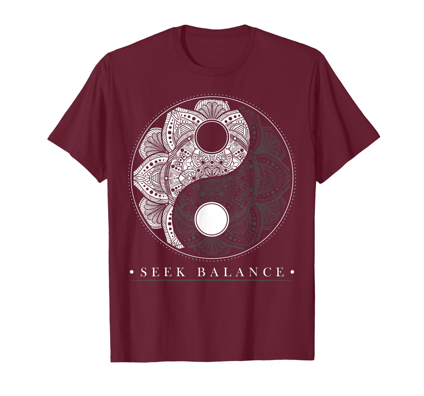 Yin Yang Mandala Seek Balance Native American Shaman T-Shirt