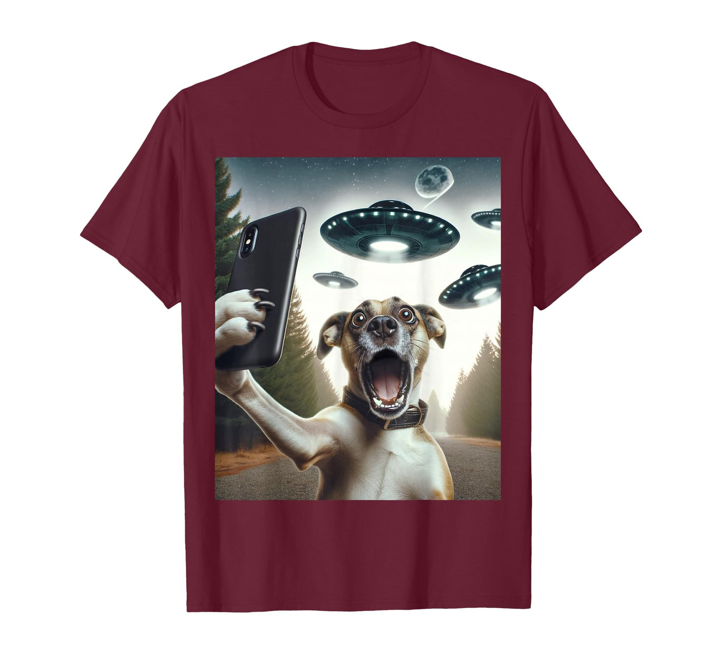 Dog Selfie Ufo T-Shirt