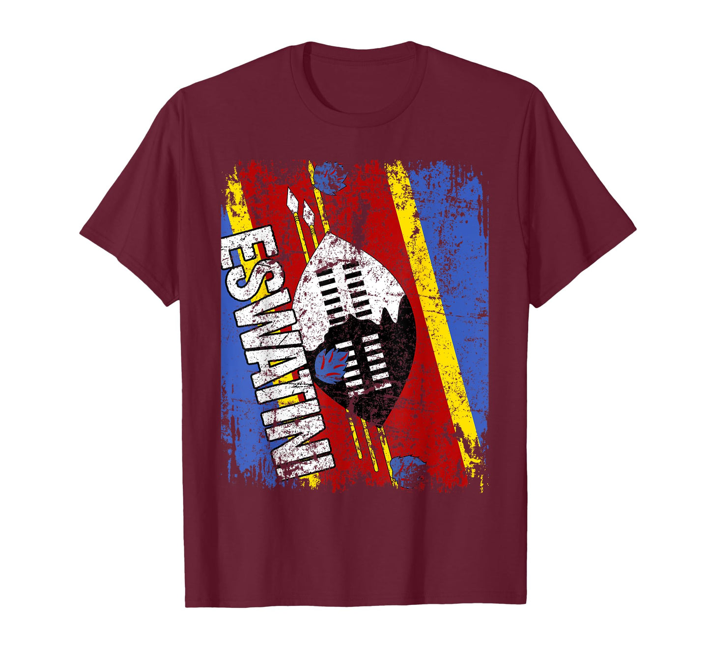 ESWATINI Flag Vintage Distressed SWAZILAND ESWATINI SWAZI T-Shirt