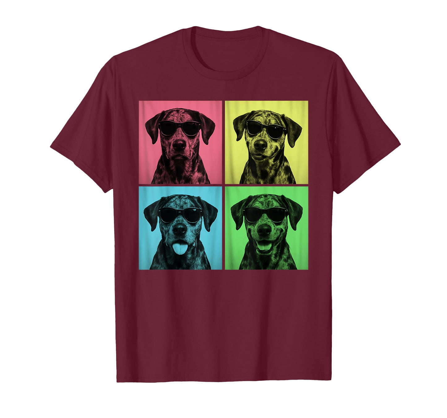 Catahoula Leopard Dog Pop Art Funny Dog Lover Photo Booth T-Shirt for Men Women Kids