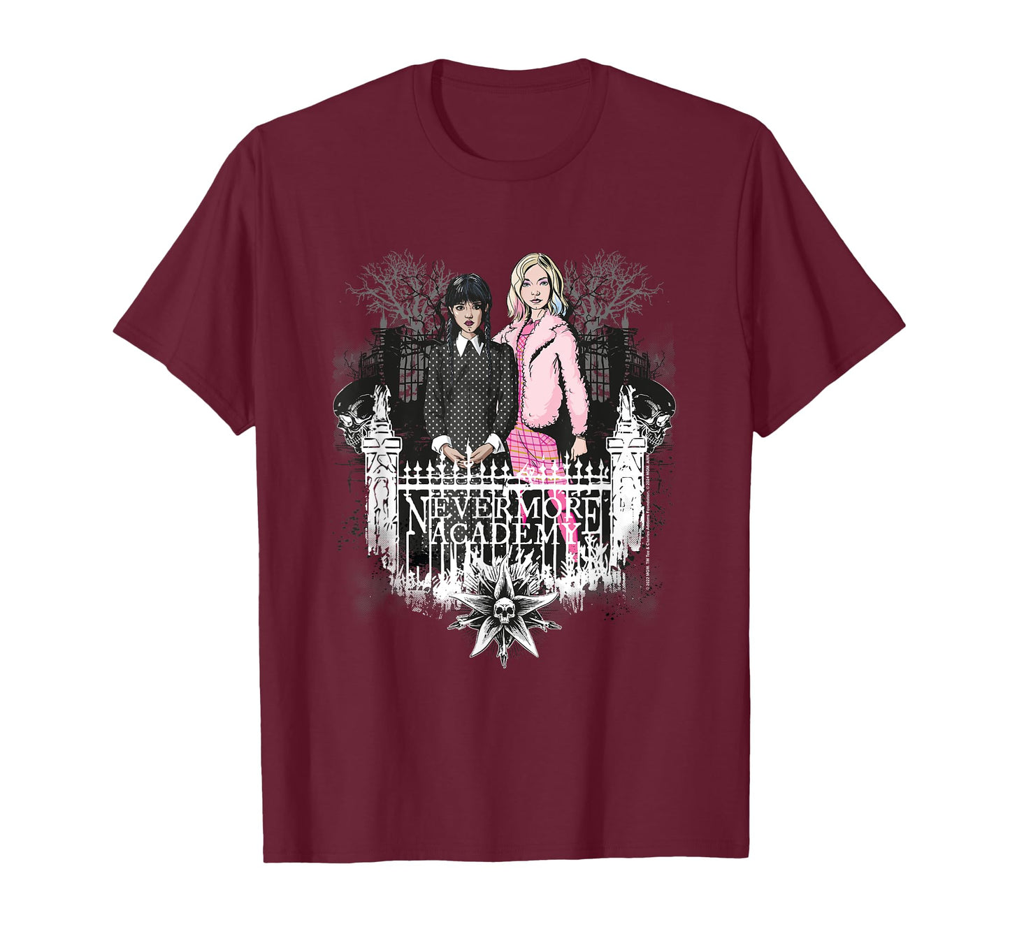 Wednesday Nevermore Academy Wednesday & Enid T-Shirt