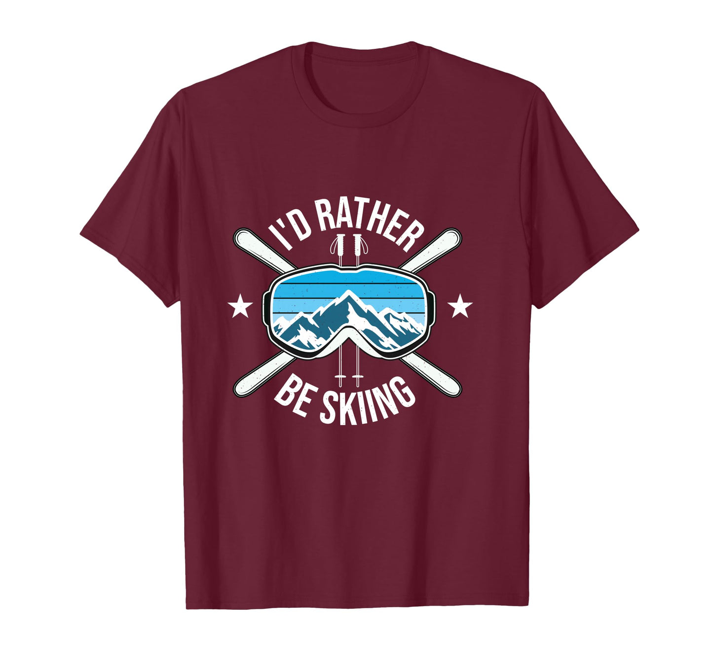 I'd Rather Be Skiing - Ski Winter Sports Freestyle Skier Long Sleeve T-Shirt