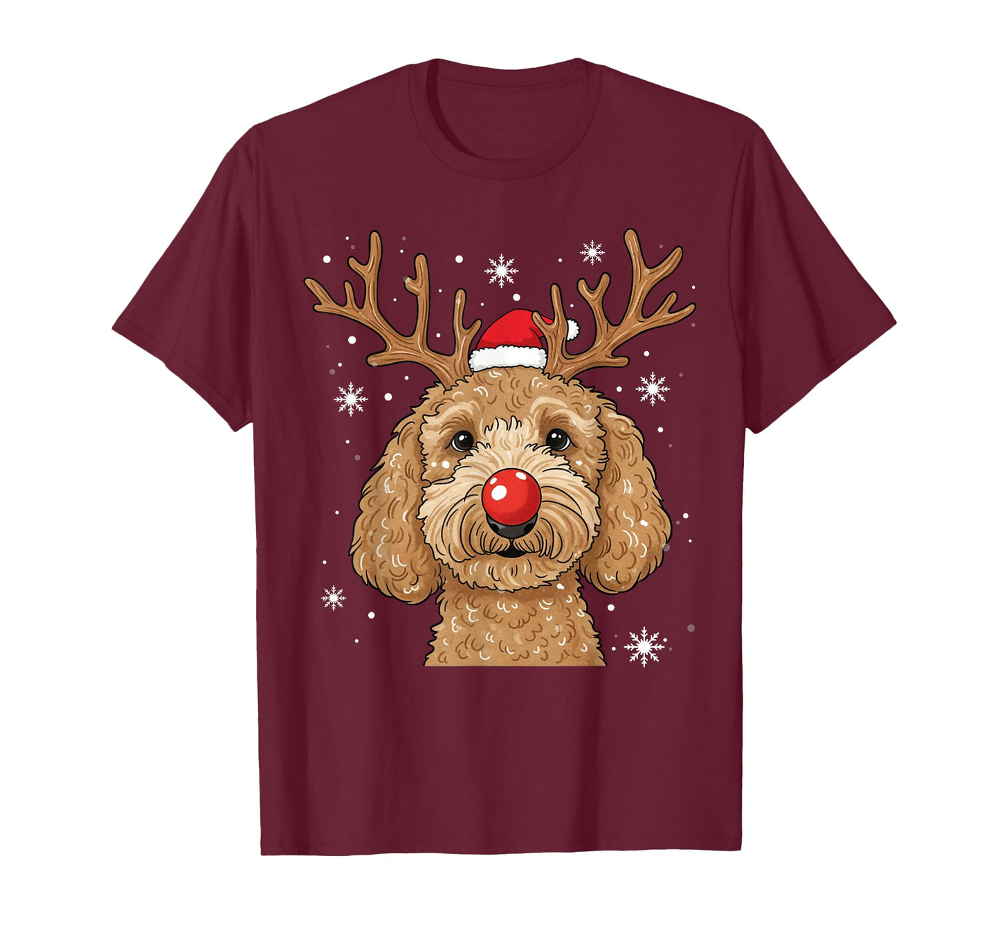 Christmas Goldendoodle Dog Reindeer Holiday Doodle Mom Xmas T-Shirt
