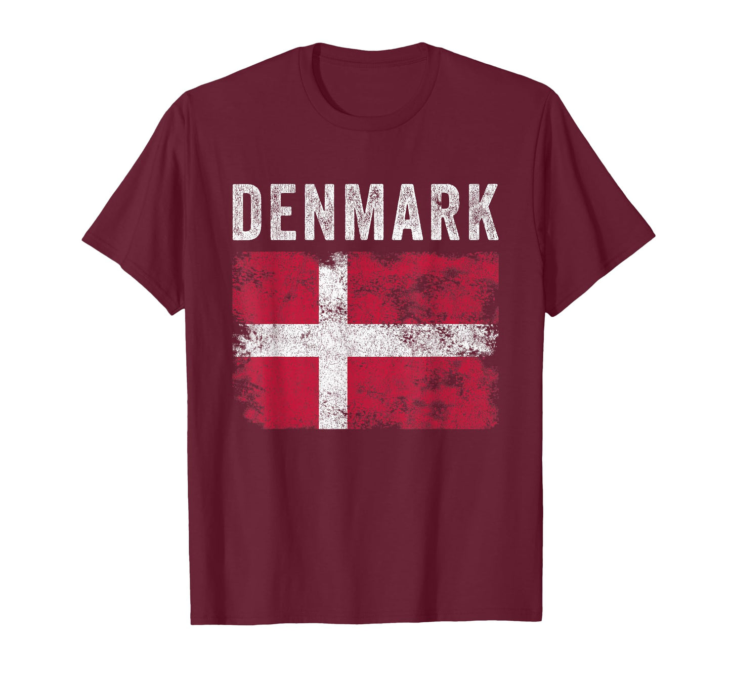 Denmark Flag Distressed - Men Women Kids - Danish Flag T-Shirt