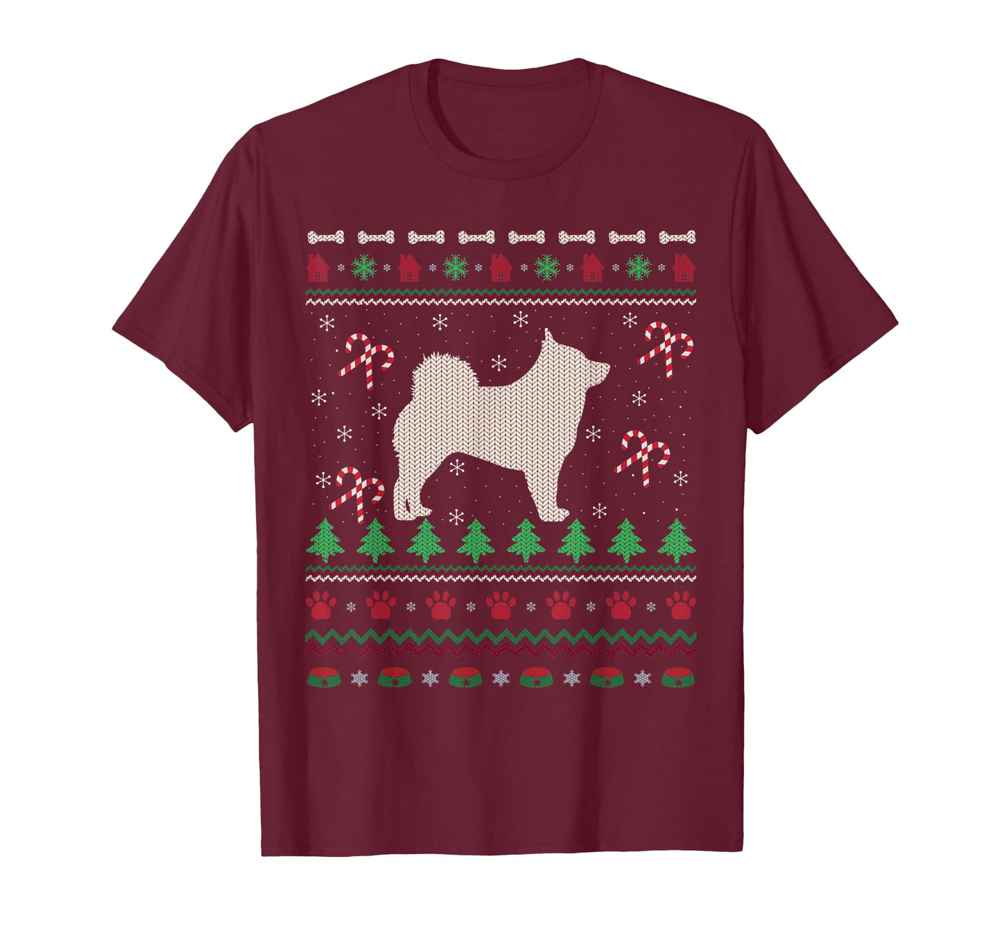 Schipperke Dog Lover Xmas Ugly Schipperke Christmas Men Women Kids T-Shirt