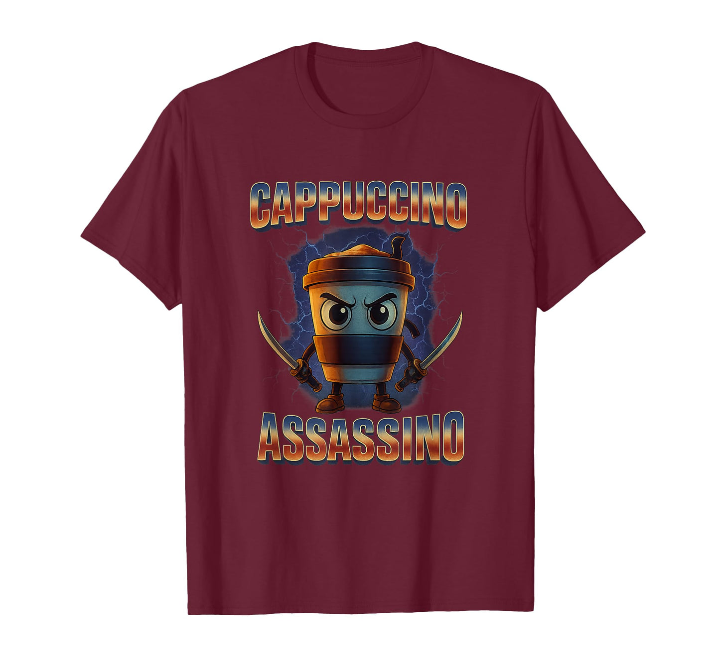 Cappuccino Assassino Brainrot Italian Meme T-Shirt