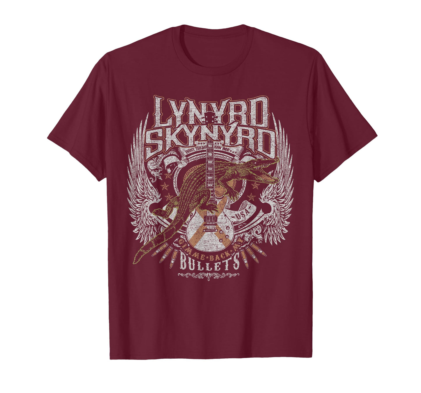 Lynyrd Skynyrd Croc Rock Bullet Tread On Me Country Southern T-Shirt