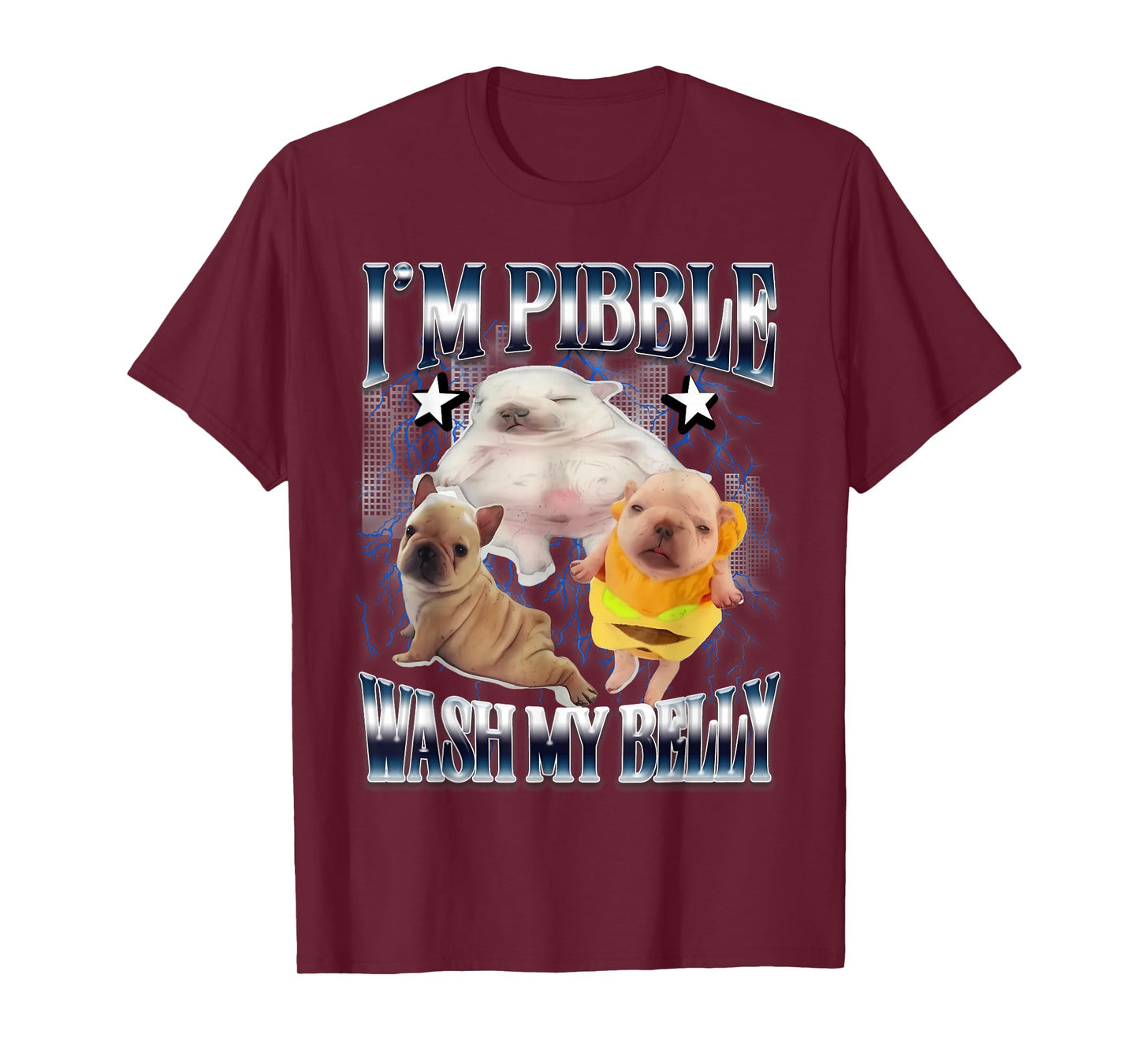 Silly Meme pibble Meme wash My Belly Clean My Belly Meme T-Shirt