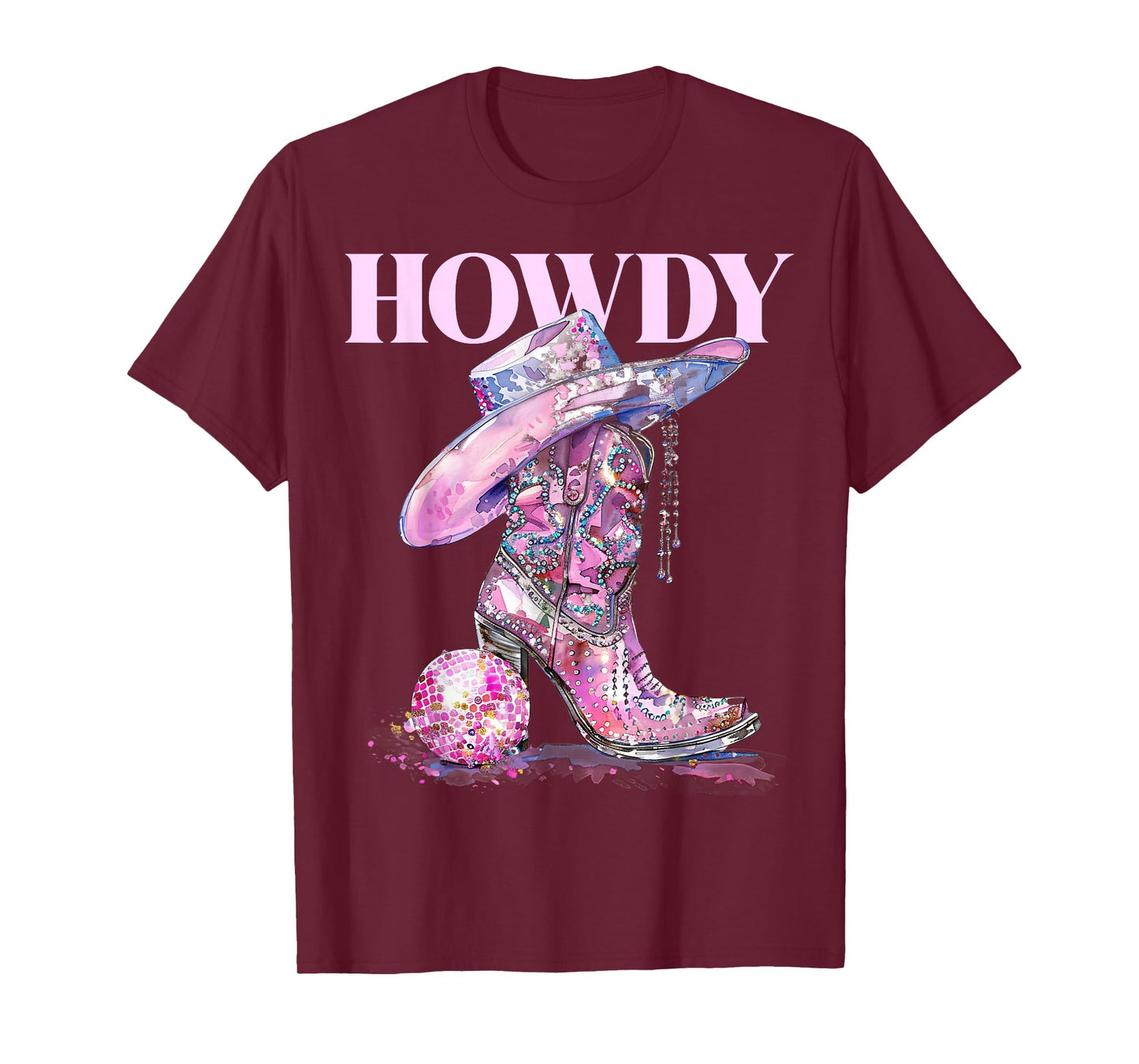 Howdy Cowgirl Country Concert Outfit Rodeo Disco Western T-Shirt