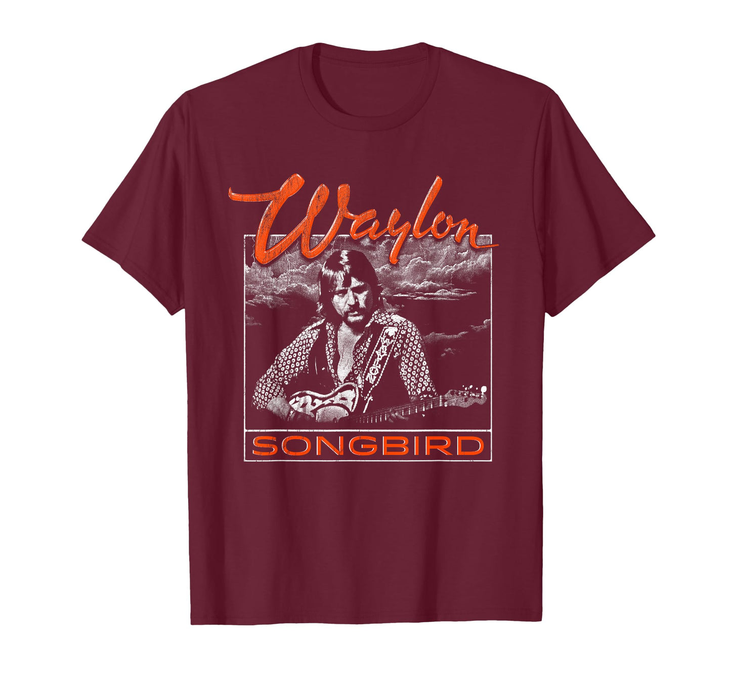Waylon Jennings - Official Merchandise - Songbird Album T-Shirt