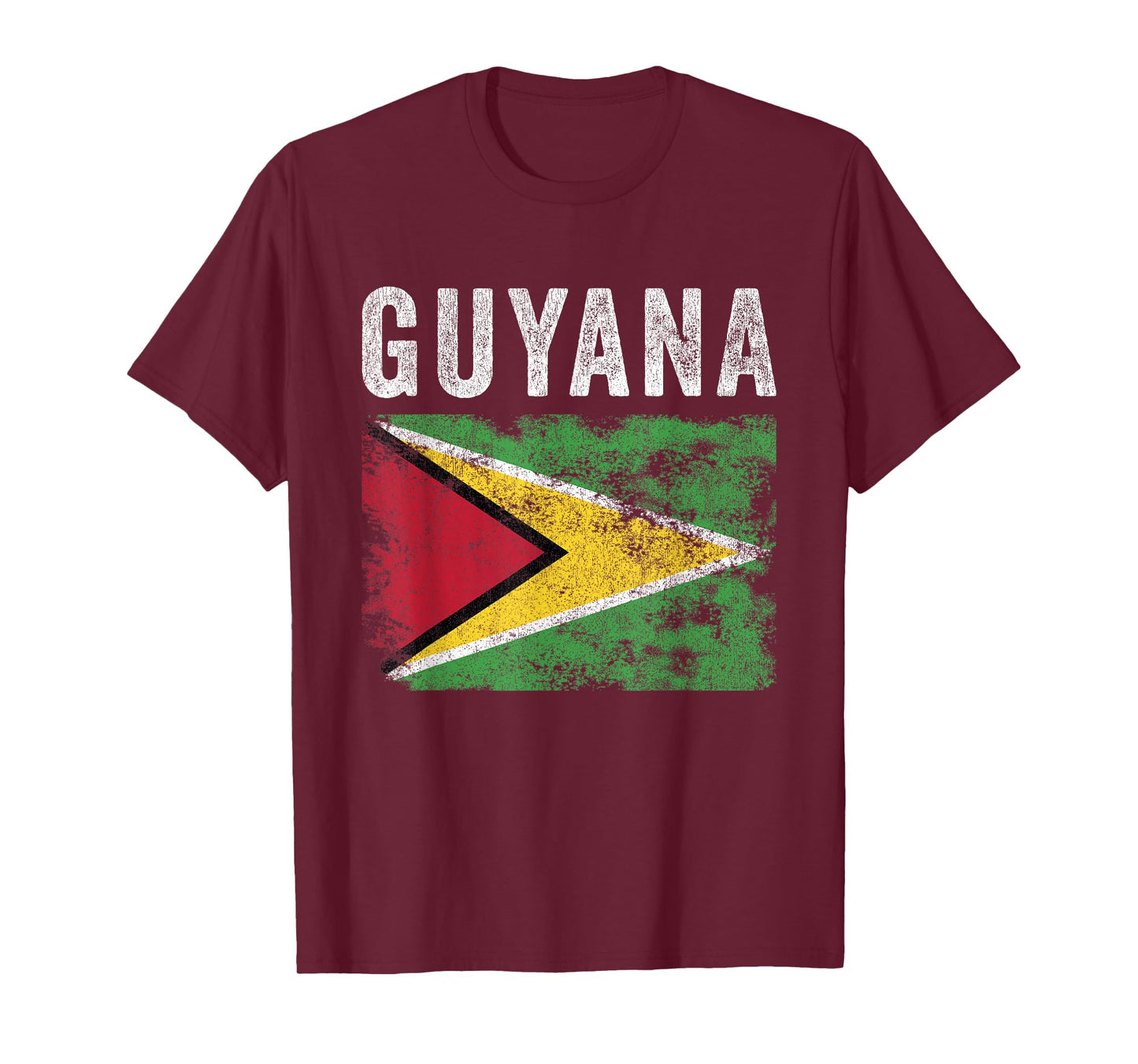 Guyana Flag Distressed - Men Women Kids - Guyanese Flag T-Shirt