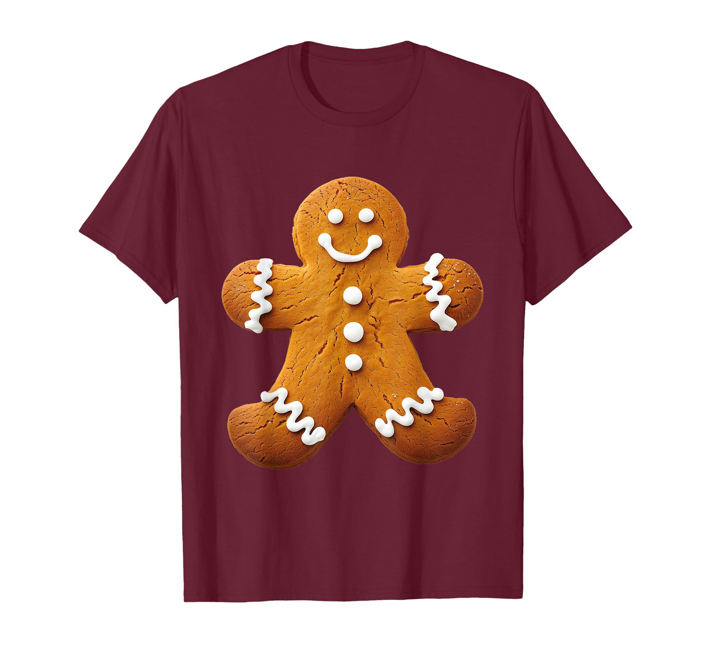 Gingerbread Man Costume Funny Halloween Christmas Graphic T-Shirt