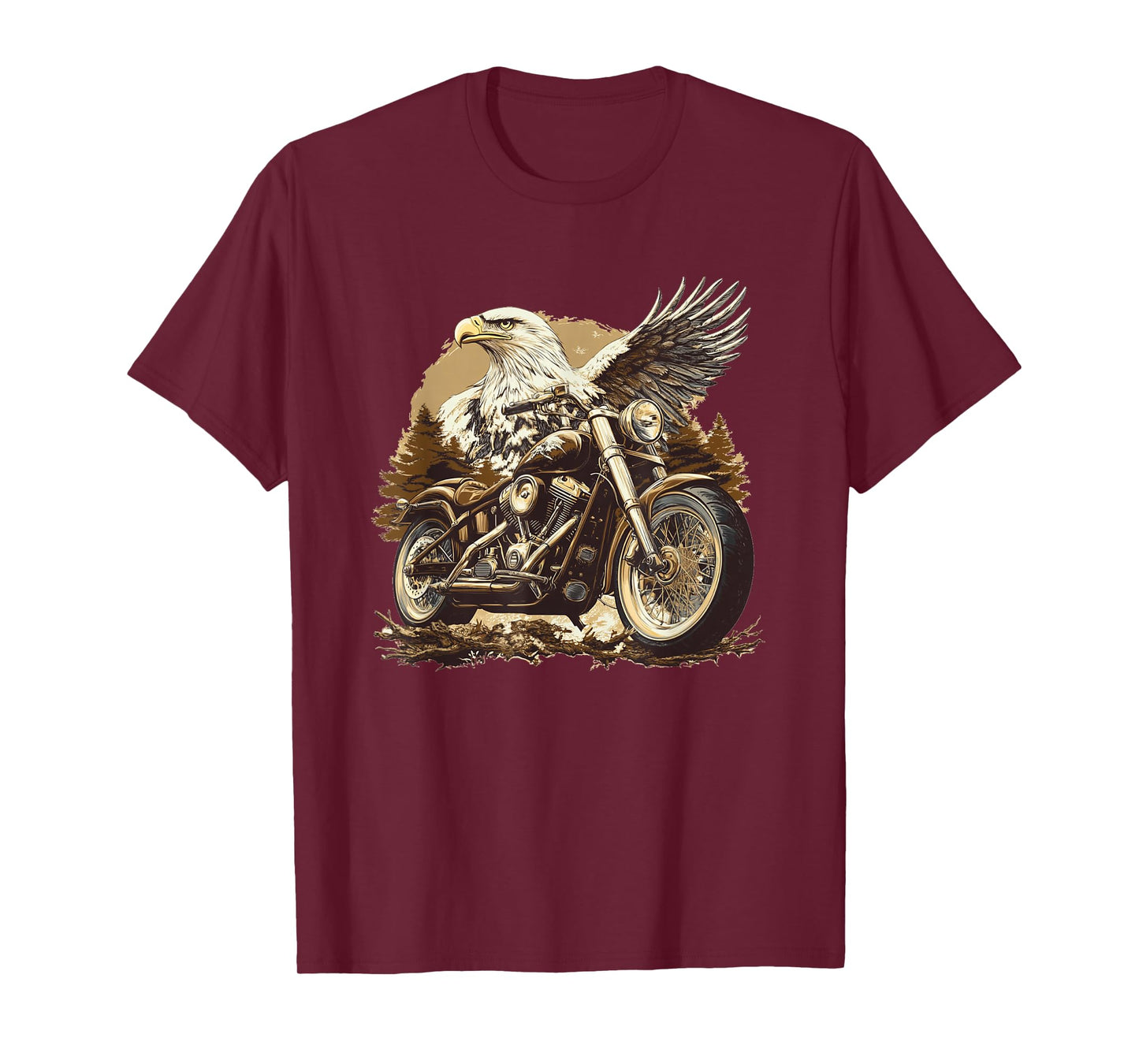 Nice Eagle Biker Costume for Motorcycle Lovers T-Shirt