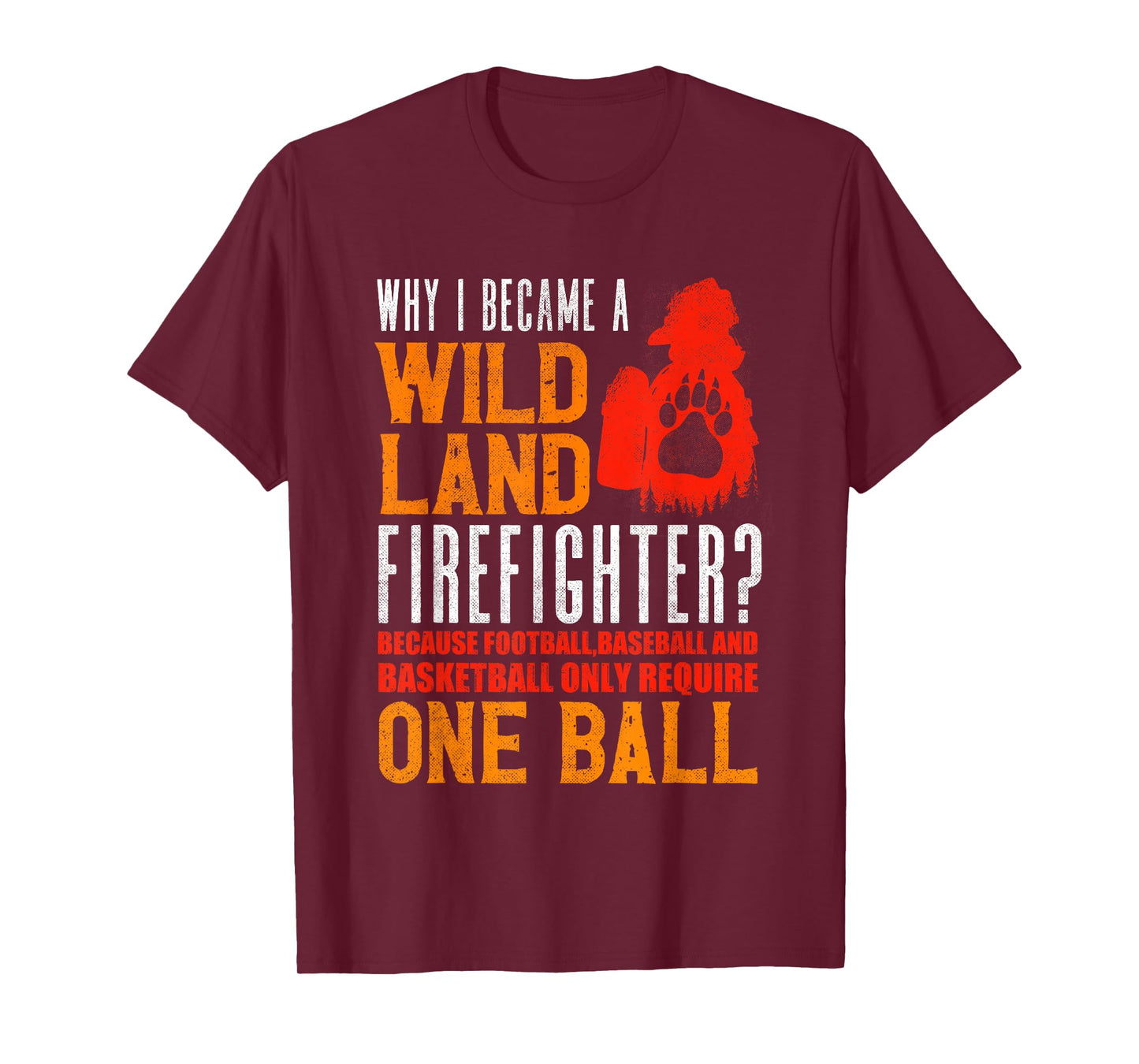 Firefighting Fireman Why I Became A Wildland Firefighter T-Shirt