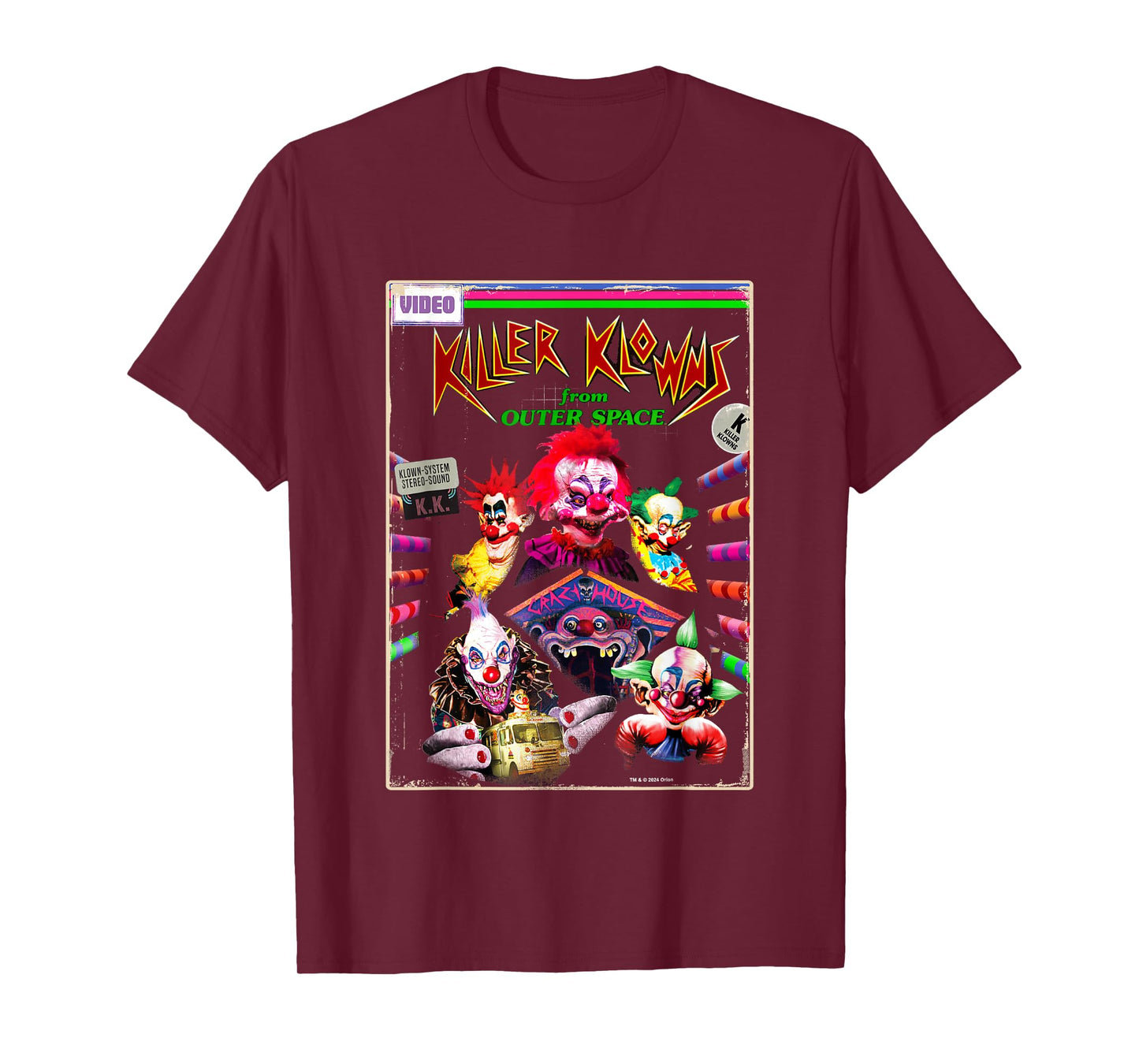 Killer Klowns from Outer Space Klown System Retro Poster T-Shirt