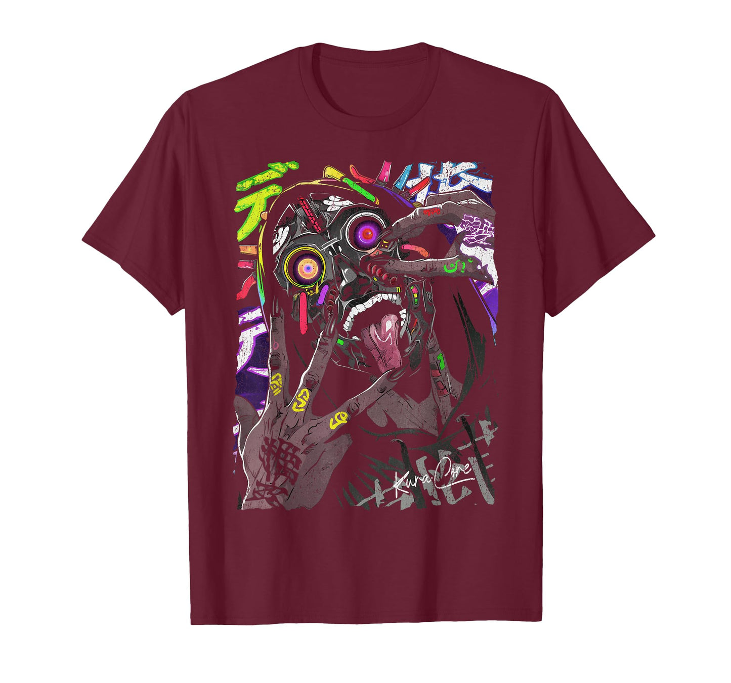 Japanese Streetwear Cyberpunk Y2K Techwear Retro Manga Anime T-Shirt