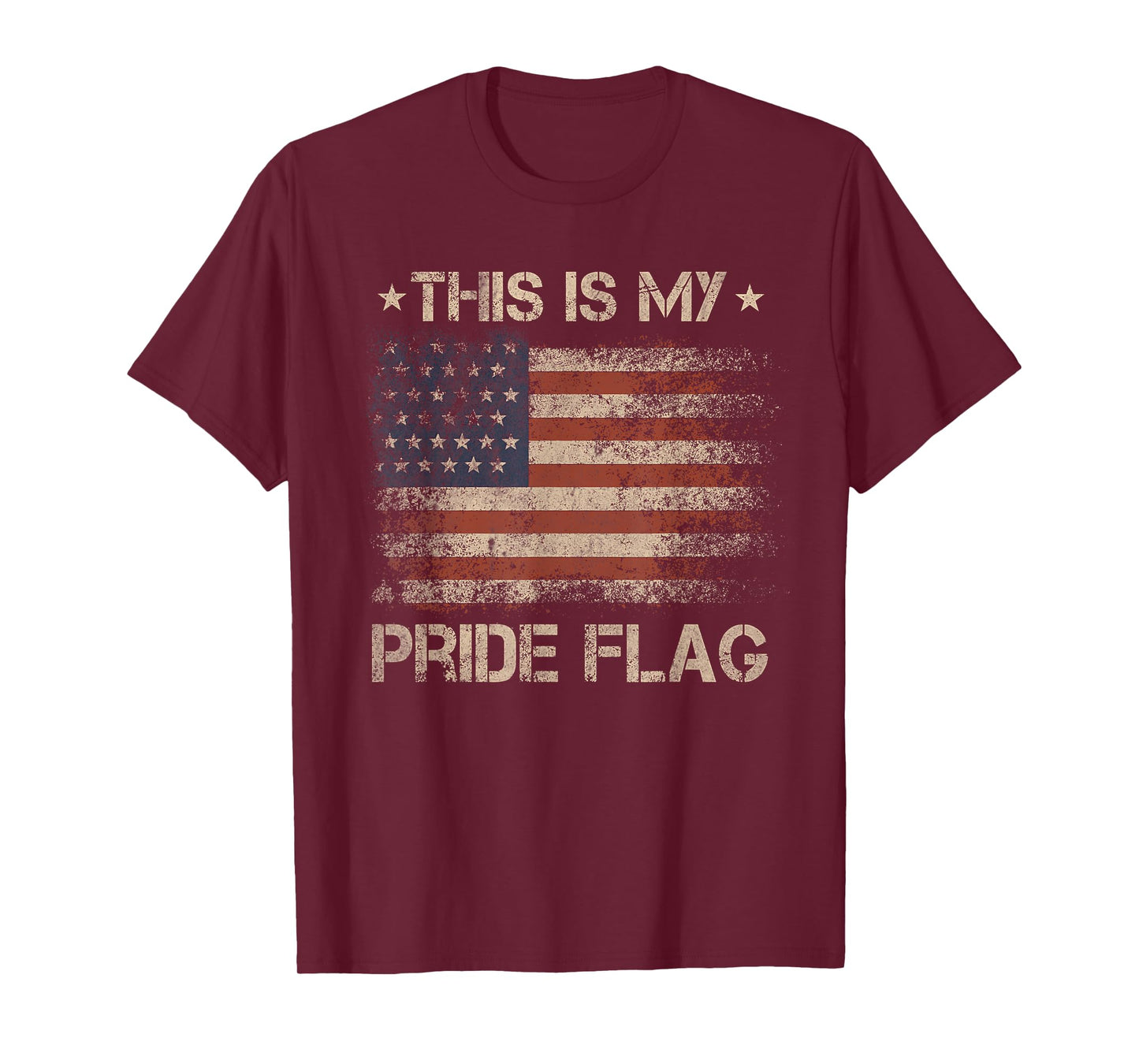 This Is My Pride Flag USA American 4th of July Patriotic T-Shirt
