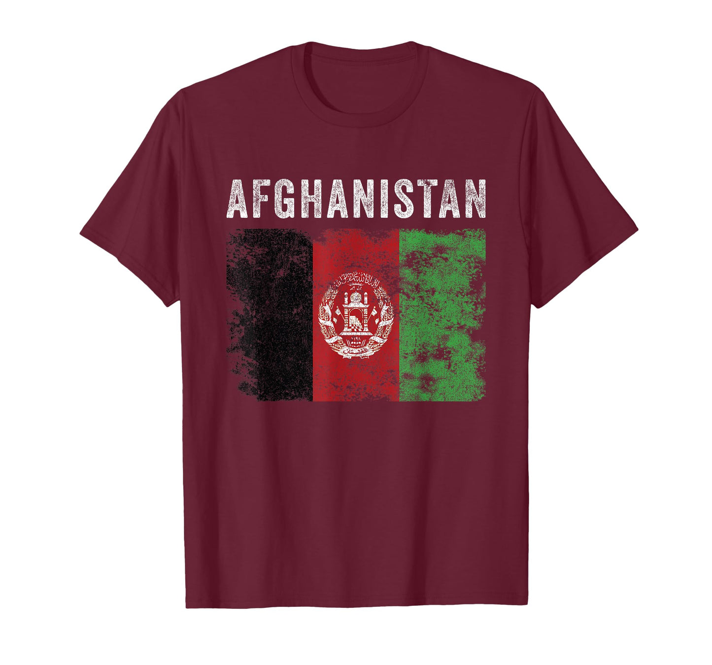 Afghanistan Flag Distressed - Men Women Kids - Afghan Flag T-Shirt