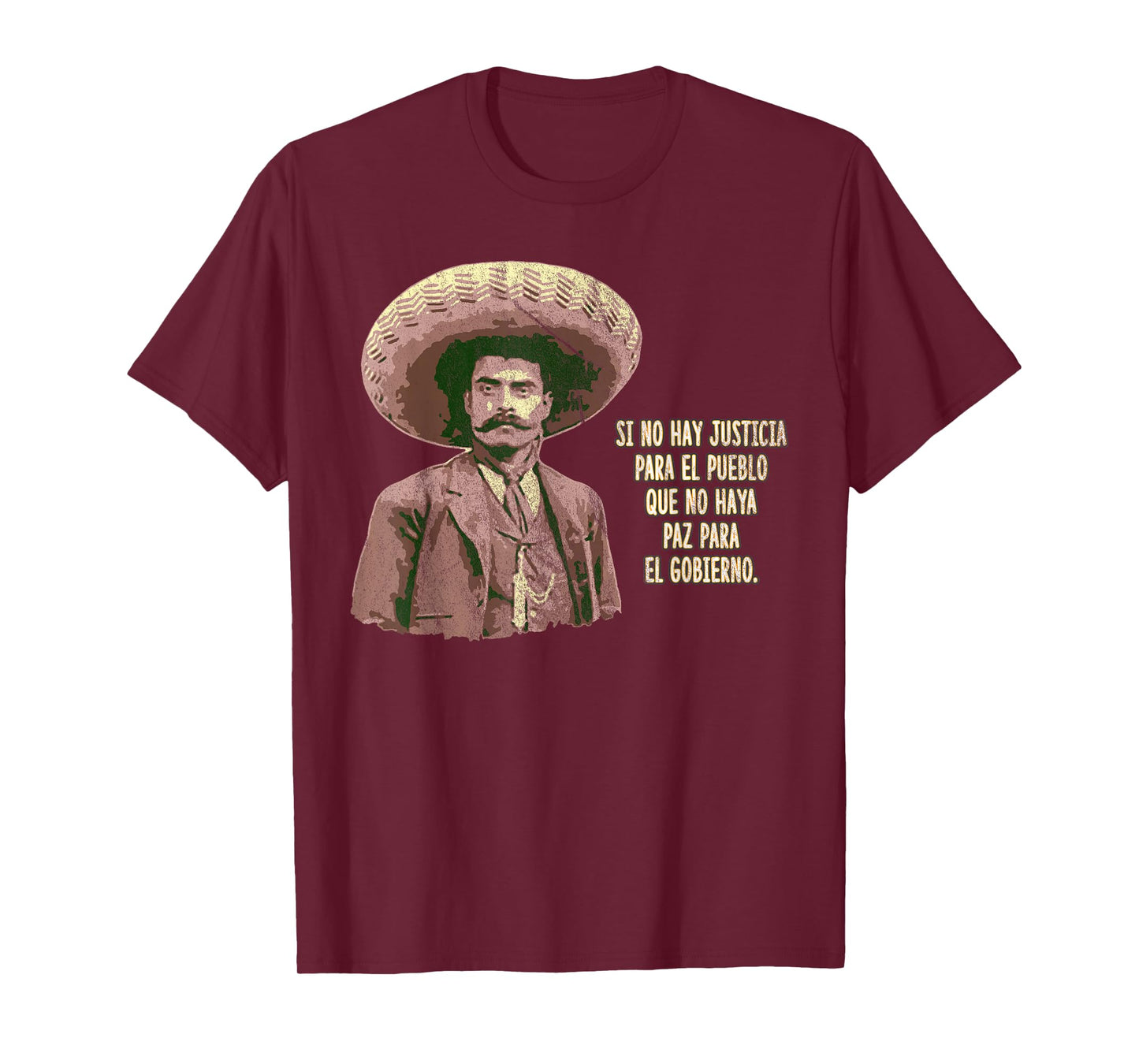 Emiliano zapata Quotes Mexican Revolution Hero Shirt T-Shirt