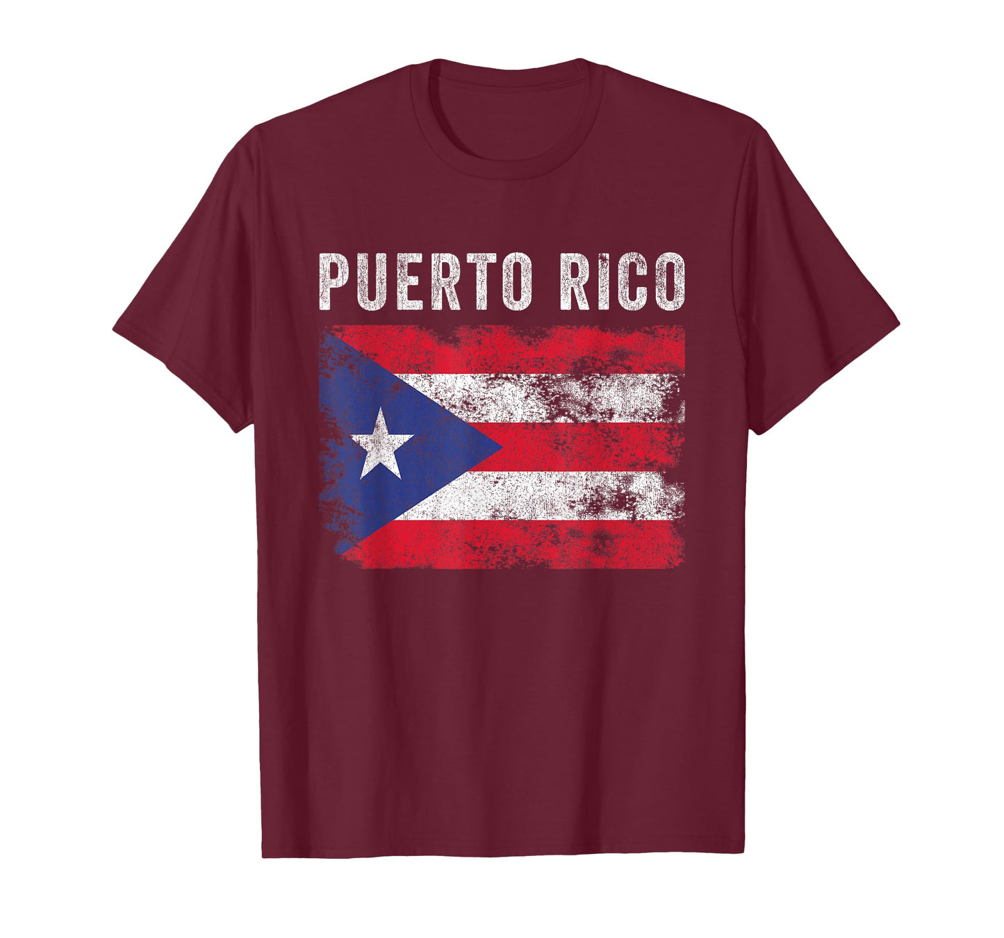 Puerto Rico Flag Distressed - Men Women - Puerto Rican Flag T-Shirt