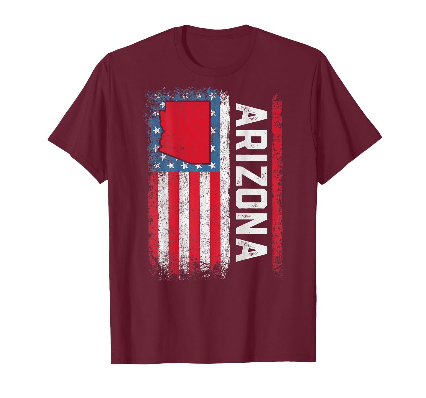 Vintage Arizona State USA Flag Shirt Arizona (On Back) T-Shirt