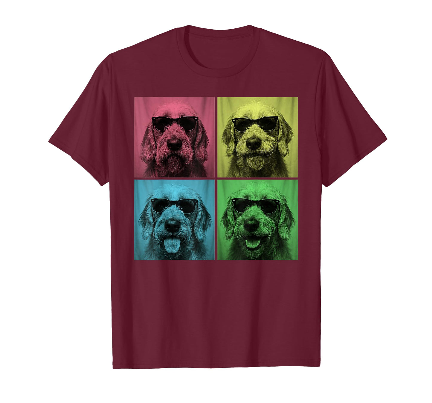 Spinone Italiano Pop Art Funny Dog Lover Photo Booth T-Shirt for Men Women Kids