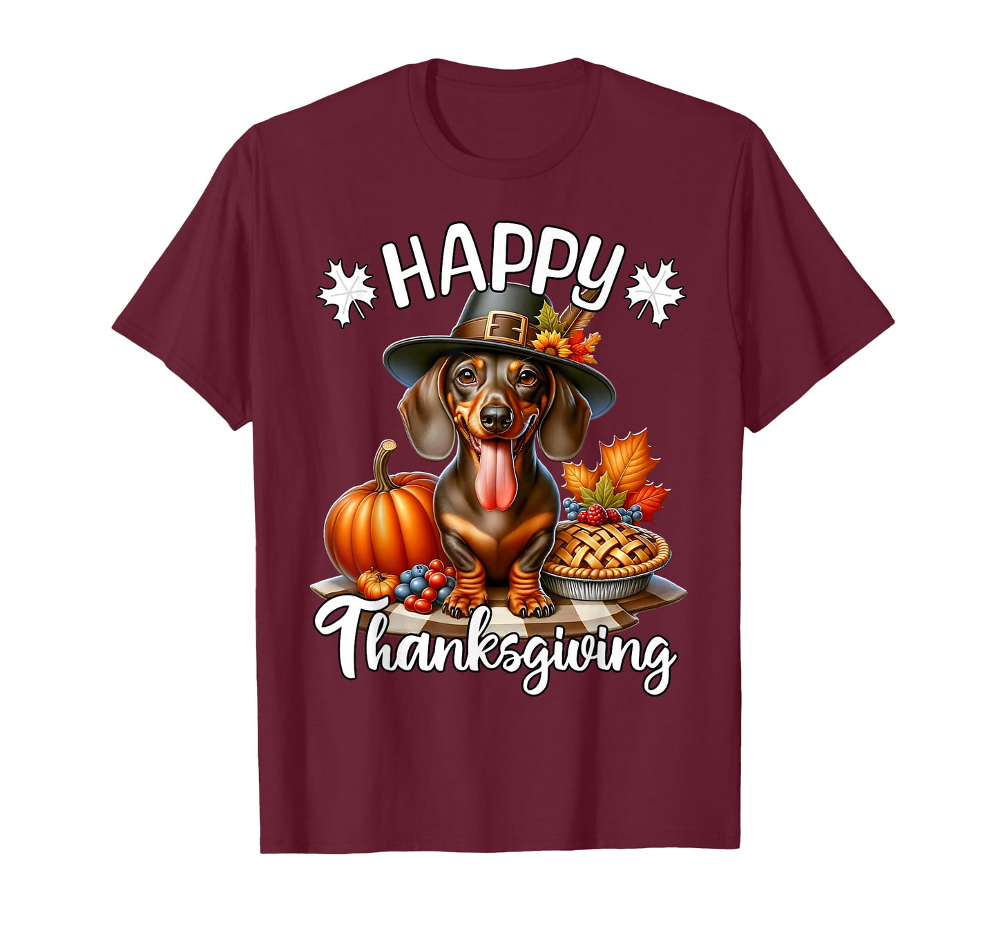 Dachshund Happy Thanksgiving Dachshund Doxie T-Shirt