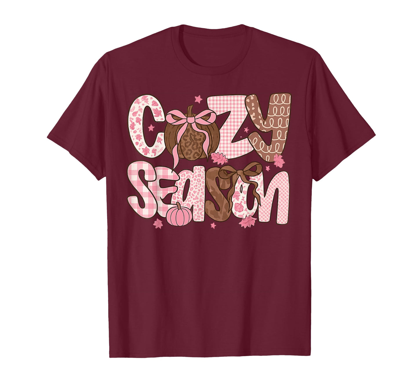 Cozy Season Fall Thanksgiving Cozy Vibes Funny Pumpkin T-Shirt
