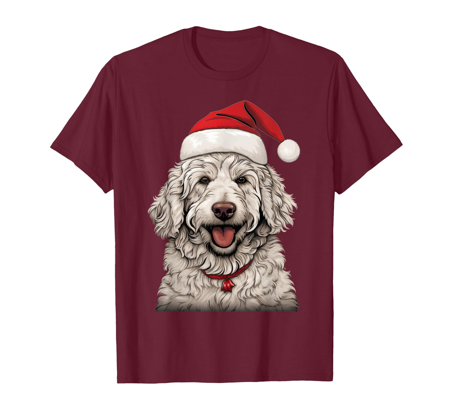 Goldendoodle Santa Claus Hat Christmas Party Xmas Pajama T-Shirt