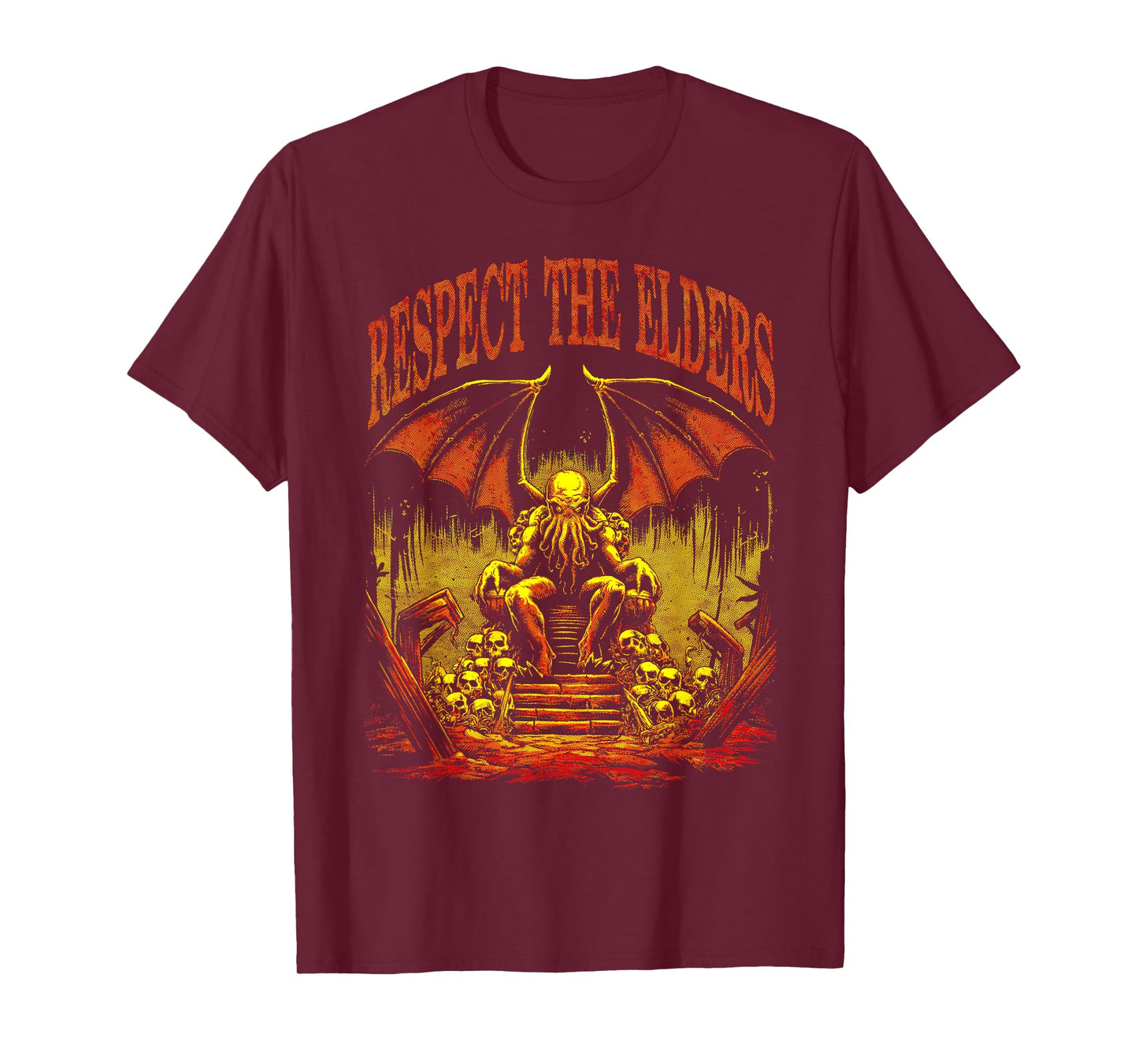 Cthulhu, Respect The Elders Gothic Daemonic Horror Cthulhu T-Shirt