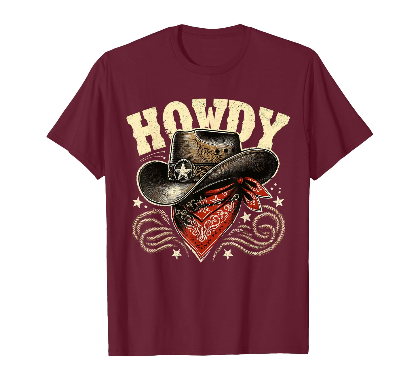 Howdy Cowboy Hat Western Rodeo T-Shirt