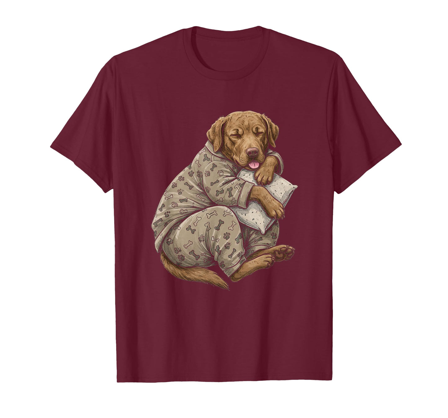 Funny Sleepy Chesapeake Bay Retriever Pajama Men Women Kids T-Shirt